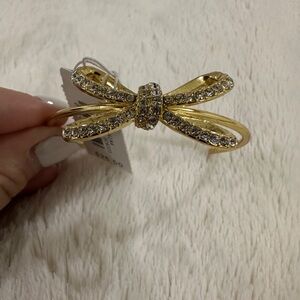 J. Crew Gold Bow Cuff Bracelet